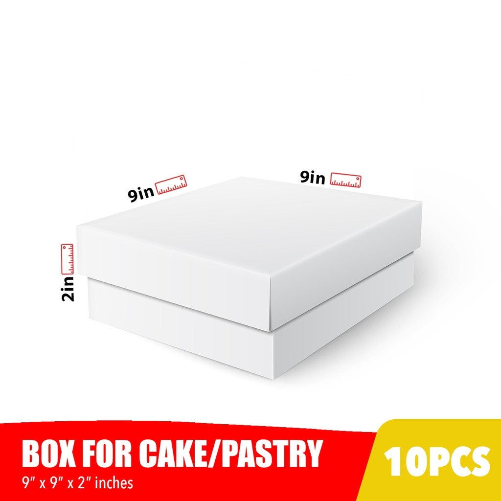 Cake Pastry Pie Pizza Mini Donuts Box 9 x 9 x 2 inches (10sets)