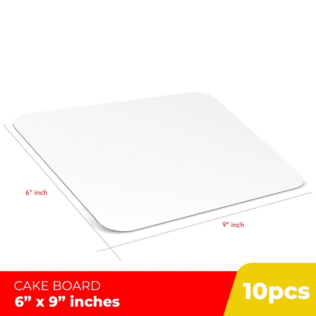 Cake Board Laminated 6 x 9 inches (10pcs)