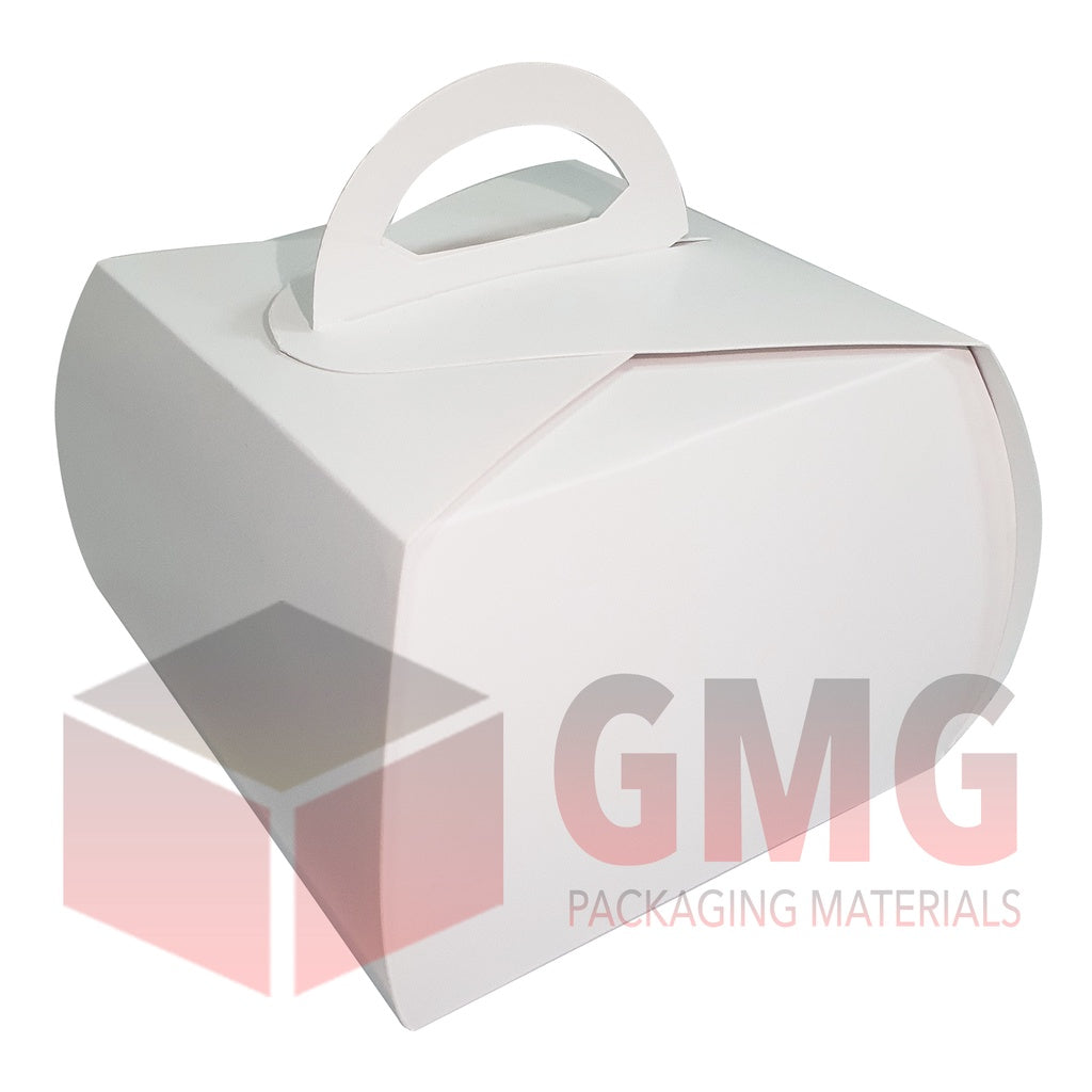 Cake Pastry Box 5 x 5 x 4 inches w/handle for bento cake sliced cake pastries (10pcs)