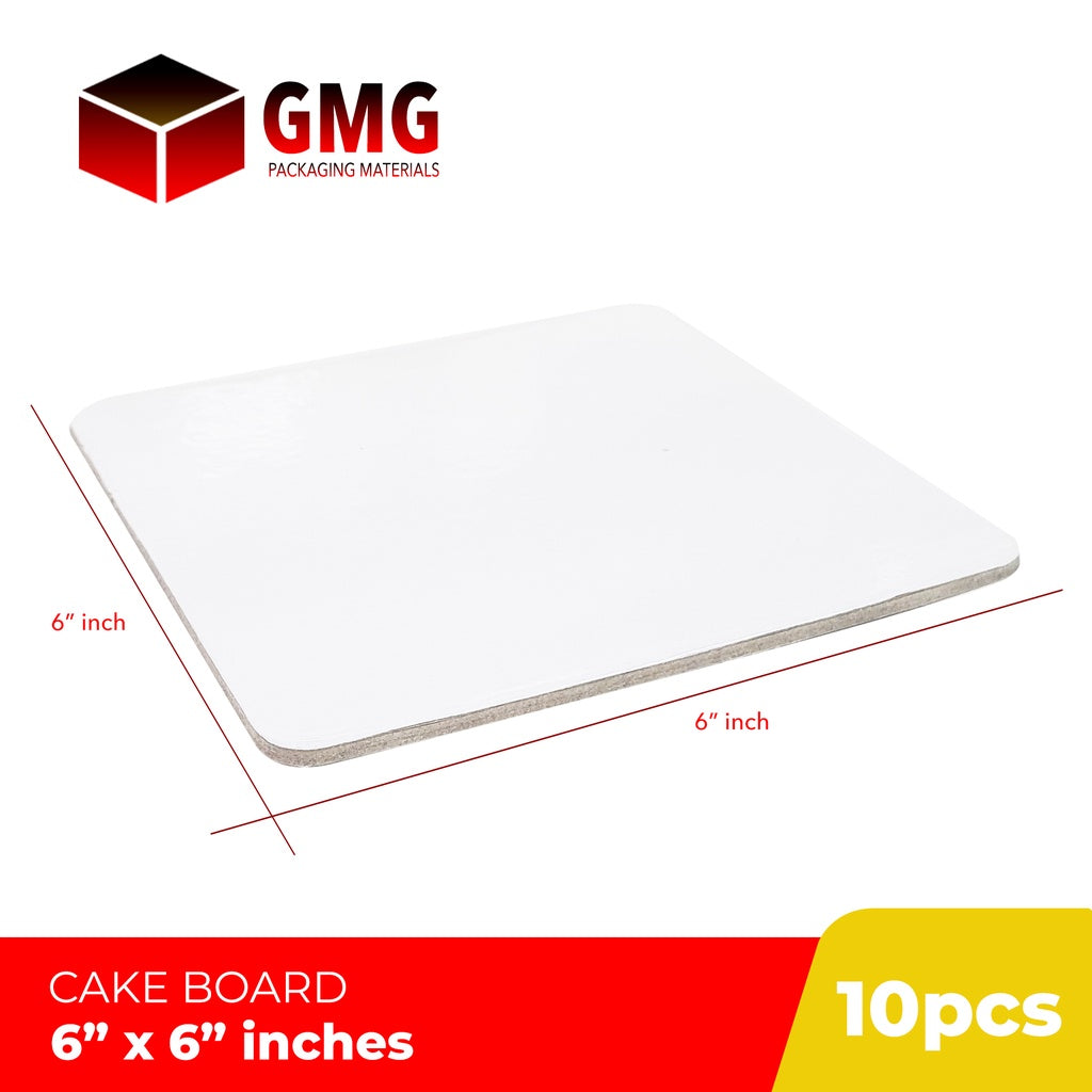 Cake Board Laminated 6 inches Diameter (10pcs)