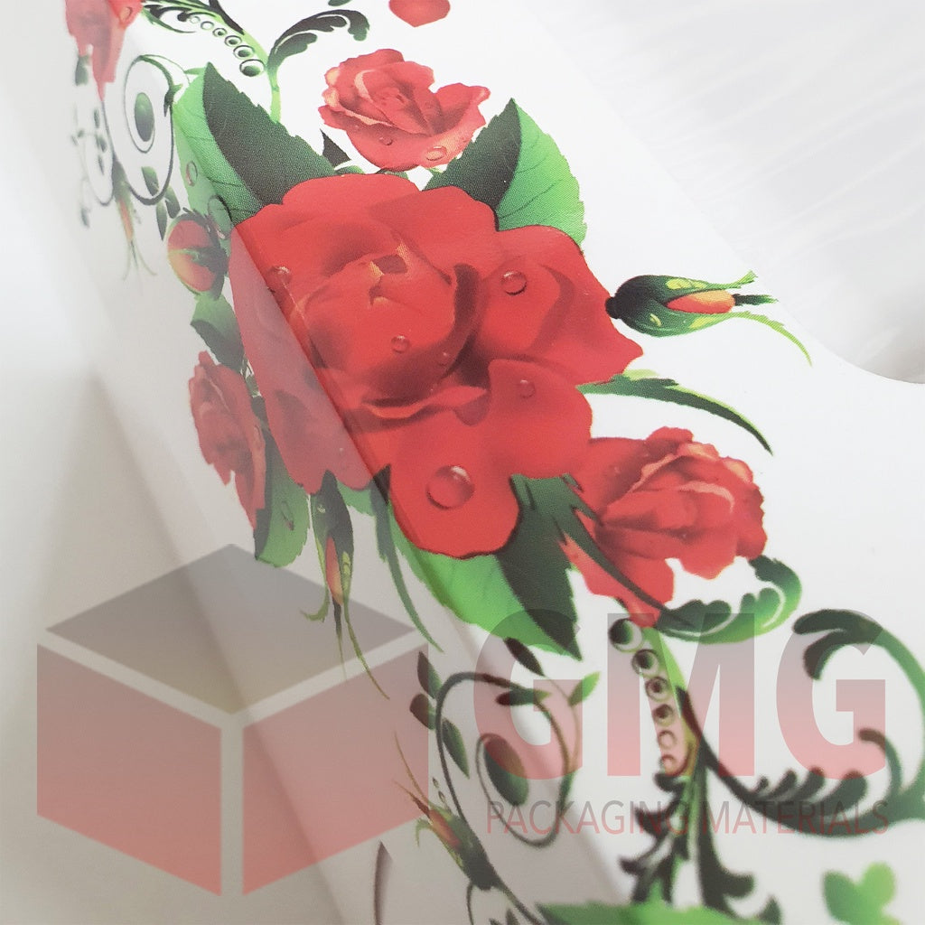 Flower Floral Design Cake Pastry Box 10 x 10 x 4 inches w/ Window Glossy Finish (10sets)