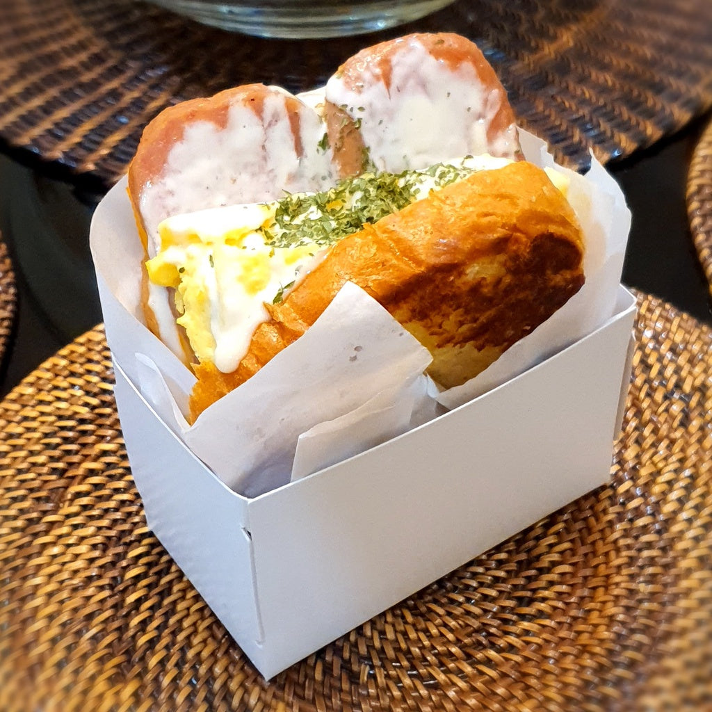 Sandwich Box or Korean Egg Drop Sandwich box 4.25" x 2.25" x 2.5" inches (50 pcs)