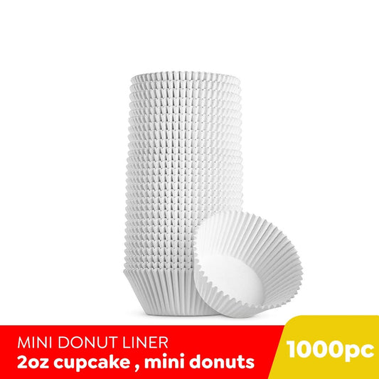 GMG 2oz Greaseproof Paper Mini Donut Liner Thick [1000pc]