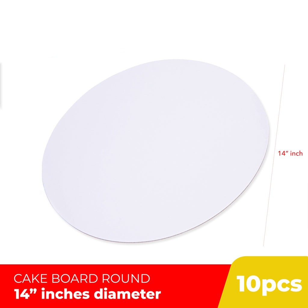 Cake Board Round Laminated 14 inches Diameter (10pcs)