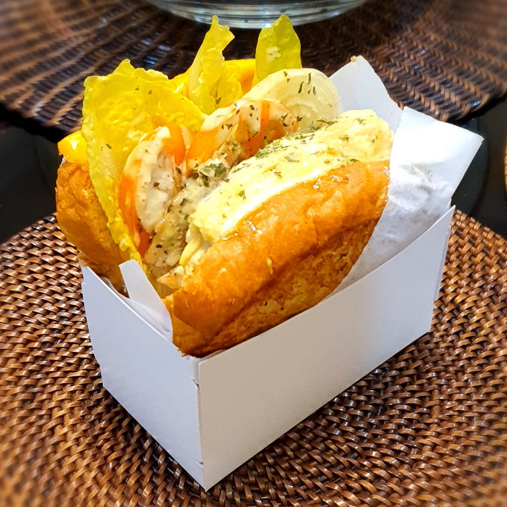 Sandwich Box or Korean Egg Drop Sandwich box 4.25" x 2.25" x 2.5" inches (50 pcs)