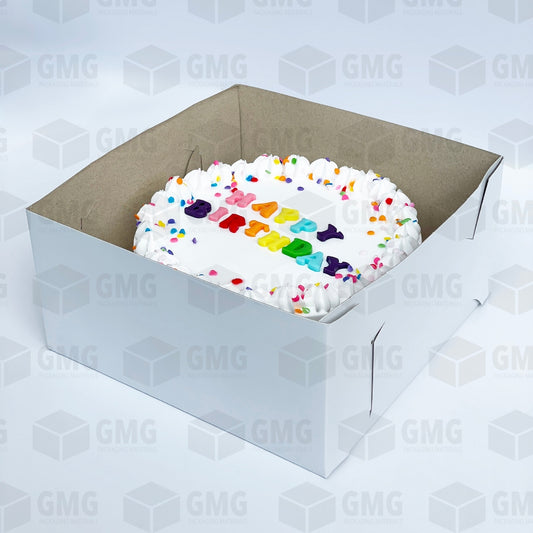 Cake Pastry Box Easy Assembly Sturdy 10 x 10 x 4 inches (10sets)